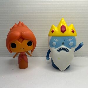 Funko Pop Adventure Time Figure Lot Of 2 Flame Princess And Ice King *READ*